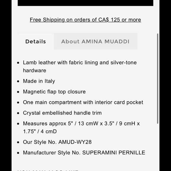 AMINA MUADDI Superamini Pernille Nappa Bag - Picture 14 of 15